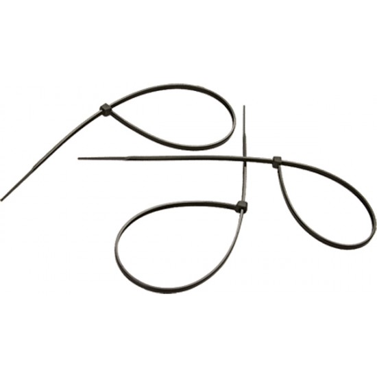 Хомути, 180 х 3,6 мм, пластмасові, чорні, 100 шт.// СИБРТЕХ