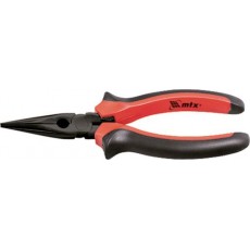 Довгогубці Black Nickel, 200 мм, прямі, двокомпонентні рукоятки// MTX