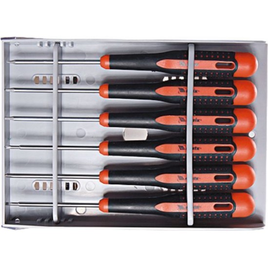 Набір викруток для точних робіт Fusion, 2-компонентна  рукоятка, 6 шт., в пластиковому пеналі// MTX