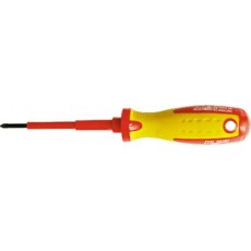 Викрутка Insulated, SL3,0 x 80 мм, CrMo, до 1000 В, двокомп. рукоятка// MTX PROFESSIONAL