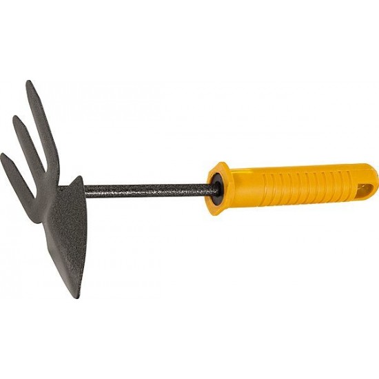 Мотижка комбінов. 3-зуба, захисне покриття, пластикова рукоятка // PALISAD