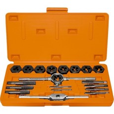 Набір мітчиків і плашок М3 - М12, плашко-мітчикотр, 20 предметів, в пластиковому  боксі// SPARTA