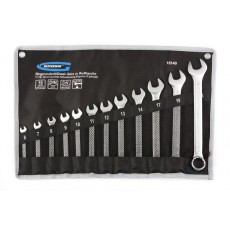 Набір ключів комбінованих 2-22 мм, 12 шт., CrV, холодний штамп // GROSS