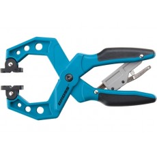 Струбцина кліщеподібна, пластиковий корпус, храповий механізм жорсткої фіксації, 2-1 / 4 