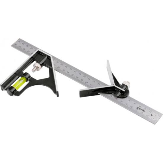 Кутник, 300 мм, металевий, комбінований// SPARTA