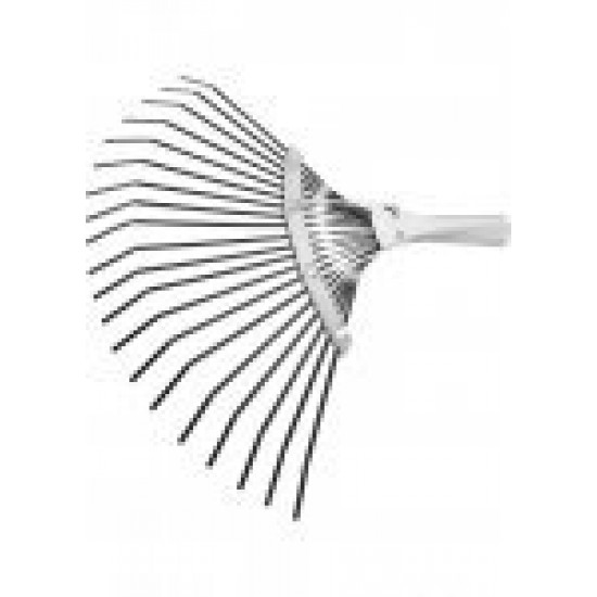 Граблі віялові 20 зубів, без держака, оксидовані, плоский зуб// СИБРТЕХ