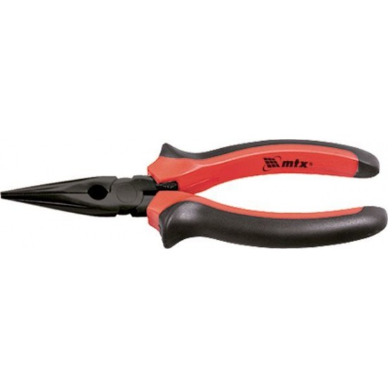 Довгогубці Black Nickel, 180 мм, прямі, двокомпонентні рукоятки// MTX