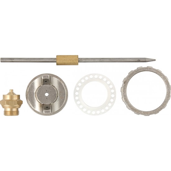 Ремкомплект для фарборозпилювача 4 предмети: сопло 1,2 мм + голка + форсунка + зажим сопла// MTX