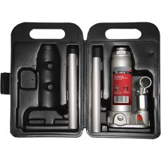 Домкрат гідравлічний пляшковий, 4 т, h підйому 194-372 мм, в пластиковому  кейсі// MTX MASTER