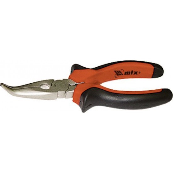 Довгогубці NICKEL, 160 мм, вигнуті нікельовані, двокомпонентні рукоятки// MTX