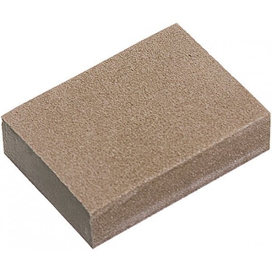 Губка для шліфування, 100 х 70 х 25 мм, середня жорсткість, 3 шт., P 60/80, P 60/100, P 80/120// MTX