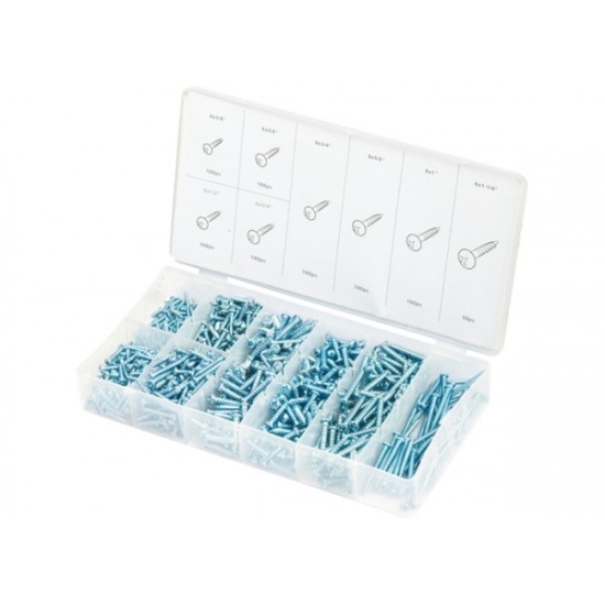 Набір саморізів по металу, 750 предм.// СИБРТЕХ