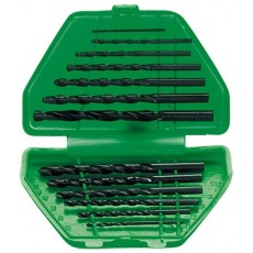 Набір свердел по металу, 1,5-6,5 мм (через 0,5 мм), 13 шт., пластиковий бокс, циліндр. хвост.//SPART