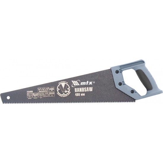 Ножівка по дереву, 500 мм, 7-8 TPI, зуб - 3D, гартований зуб, тефлонове покриття полотна, двокомп. р