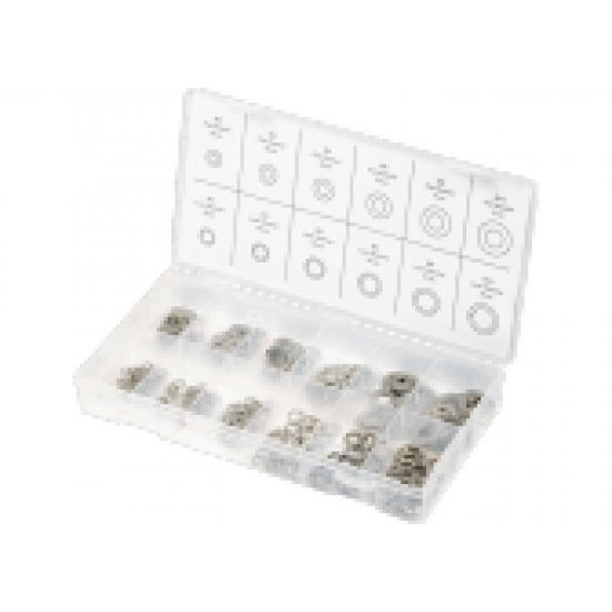 Набір шайб і гроверів, D ш .: 3, 4, 5, 6, 8, 10 мм; D р .: 3, 4, 5, 6, 8, 10 мм, 350 предм. // СИБРТ