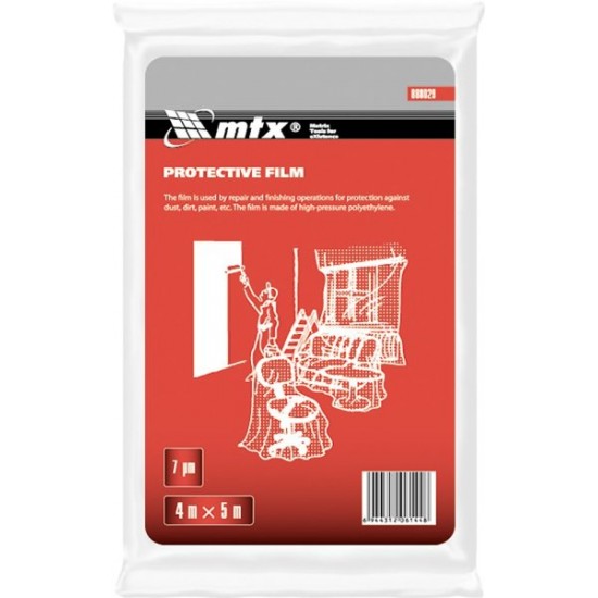 Плівка захисна, 4 х 5 м, 7 мкм, поліетиленова// MTX