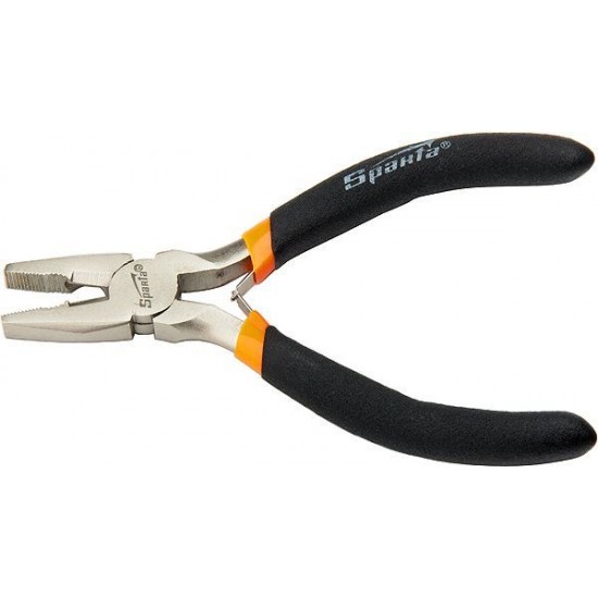 Плоскогубці Mini , 130 мм , нікельовані , авторозтискач / / SPARTA