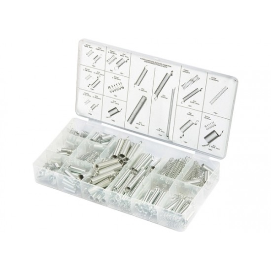 Набір пружин 5,5х17, 5,5х35, 6,5х10, 7х12,5, 7х19, 9х35, 9,5х16, 9,5х19 мм, 200 предм.// СИБ