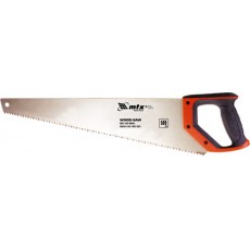 Ножівка по дереву, 500 мм, хвил. pагостр.заточки, 3-4 TPI, зуб 2D, кален.зуб, 2комп. рукоят //MTX