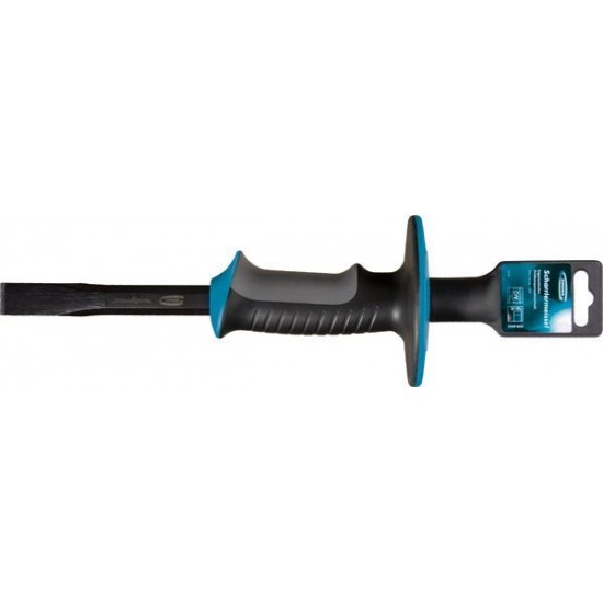 Зубило-скарпель, 254х19 мм, трикомп. ергоном. Рукоят., захисний протектор, полімерне покрит. //GROSS