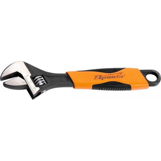Ключ розвідний, 300 мм, двокомпонентна рукоятка// SPARTA