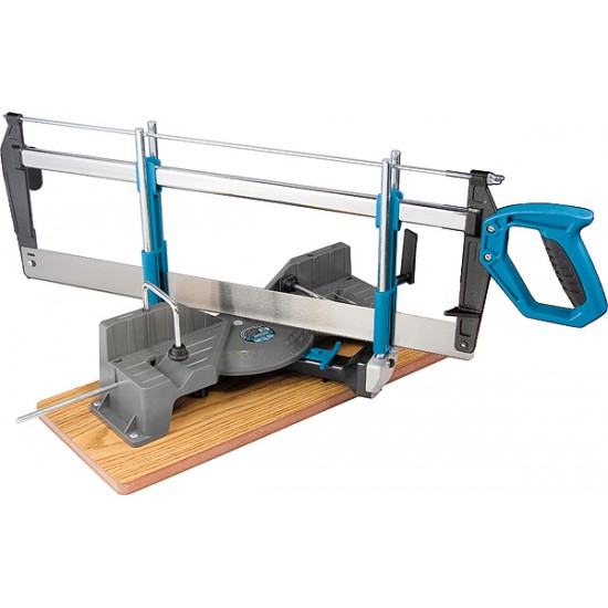 Стусло прецизійне, пила - 550 мм, 2 прижимні струбцини, обмежувальний упор// GROSS