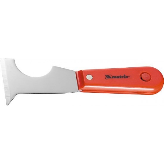 Шпатель-скребок сталевий, пластмасова ручка// MTX