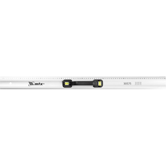 Лінійка-рівень, 800 мм, металева, пластмасова ручка 2 вічка// MTX MASTER